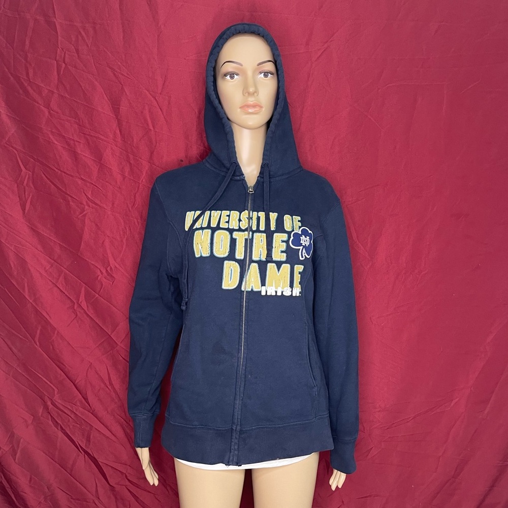 Jansport University Of Notre Dame Irish Full Zip Hoodie Ladies Medium